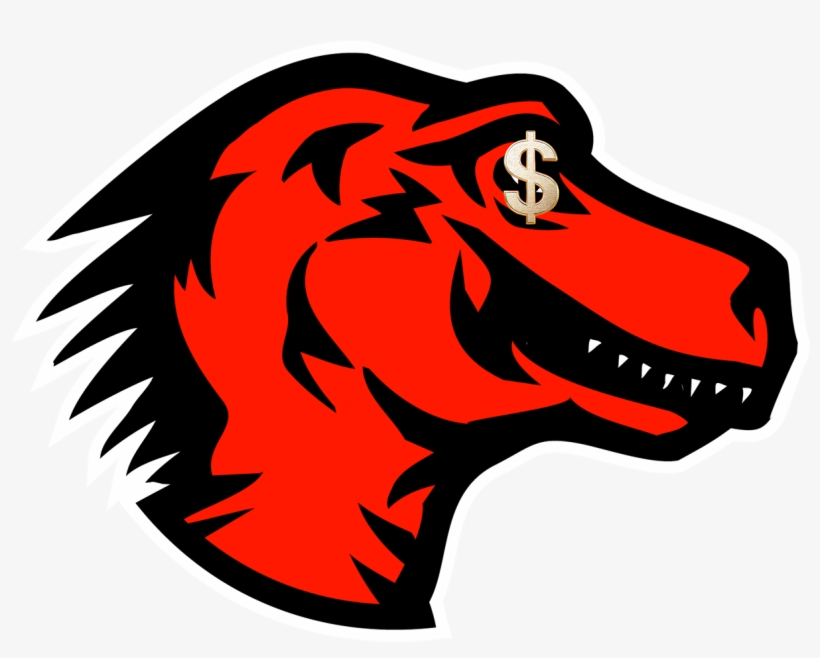 Fig. 1 - Mozilla Dinosaur Head Logo with Dollar Sign Eyes